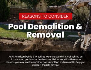 Reasons to Consider Pool Demolition and Removal